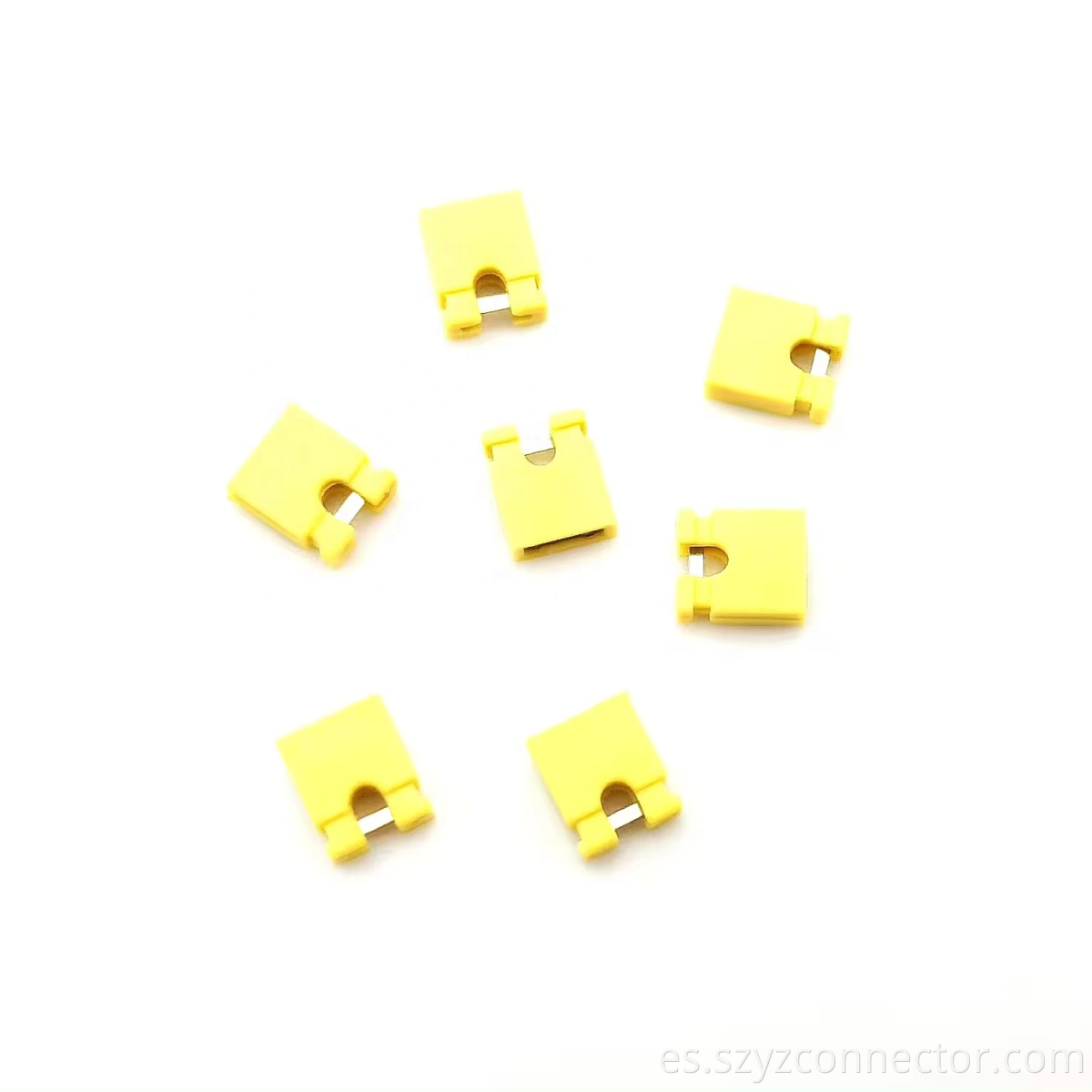 Mini jersey de 2.54 mm h: 6.0 1x2p amarillo 2.54mm Pitch Mini Jumper H:6.0 1x2P Yellow